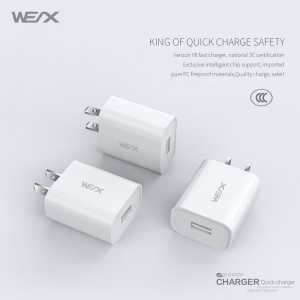 WEX -V8 încărcător cu perete unic port 65292; încărcător cu usb